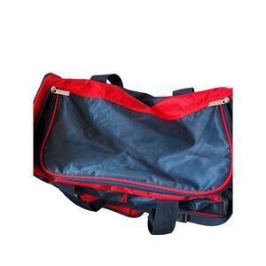 Nautica Red Blue Duffel 18x10x10